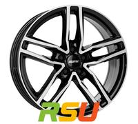 Alutec Ikenu diamant-schwarz frontpoliert 8x19" ET38 LK5 112 ML 66.5 Alufelge...