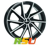 Alutec Singa diamant-schwarz frontpoliert 7x17" ET25 LK4 108 ML 65.1 Alufelge...