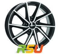 Alutec Singa diamant-schwarz frontpoliert 7x17" ET50 LK5 108 ML 63.4 Alufelge...