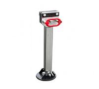 Amagogo Stützfüße für Anhänger Anhängerstütze Stützbein Stützbock aus Metall mit Vierkantrohr Aufbau Und Robuster Bodenplatte für Gleichmäßige Abstützung für, Modell TSJL-B, Hubhöhe 605-1020mm