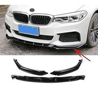 AMAIR Auto Frontlippe Frontspoiler für BMW 5 Series G30 G31 G38 540i M Sport 2018-2020,Frontlippe Spoiler Protector Car Styling Karosserie-Anbauteile,A/Black