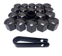 Amazleer 19mm Radschraubenkappen 20 Pcs Radschrauben Kappen Radmuttern Abdeckung Reifen Mutter Covers Auto Schrauben Kappe mit Entfernung Werkzeug (Schraubenmutterkappen, Modern, Radmutterkappen)