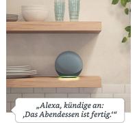 Amazon Echo (4. Generation) - Amazon Alexa - Sphärisch - Grau - Deutsch - Englisch - Spanisch - Französisch - Italienisch - Android - Fire OS - iOS - 2 cm