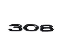 AMENAS Auto-Emblem-Aufkleber, für Peugeot 4008 5008 3008 308 408 Körper-Emblem-Abzeichen-Aufkleber, Fahrzeug-Auto-Tuning-Emblem,Dekorationsaufkleber,308