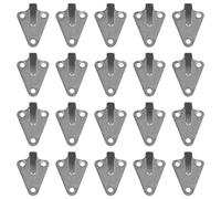 Amfrpar 20 Stück Dreiloch Planenhaken Netzhaken für Anhänger Haken für Anhängernetz Befestigungshaken Abspannhaken Metall Planenbefestigung für Planen Ladungssicherung Ladebordwand