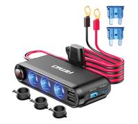 Zigarettenanzünder-Splitter, T-Stück, Voltmeter, USB-Ladegerät, USB-C, 12V, 24V,