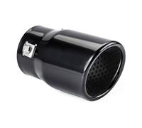 Auspuffblende Schwarz Endstück Rund Endrohr Edelstah bis max. 62 mm Universal