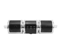 AMONIDA Motorrad-Bluetooth-Stereo-Lautsprecher, Wasserdichter MP3-Player für die Montage Am Lenker, Hohe Klangqualität, 2 Stück (Silver)