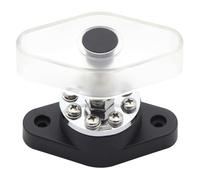 Amosfun 300 a Stromverteilerblock für Kfz mit Anschlussbolzen Sammelschiene für Auto Boot und Wohnmobil Schwarzer Verteilerklemmenblock für Hochstromkabel