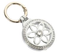 Amosfun Schutzhülle Metall Klein Wasserabweisend mit Schlüsselanhänger Robuste Outdoor GPS Hülle für Haustier Tracker und Autoschlüssel Silber Zufällige Farbe
