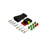 AMP Superseal 0,3 - 0,5 mm² Grün Kfz Stecker 1 bis 6 Pol Set Steckverbinder IP67