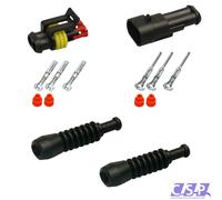 AMP Superseal Stecker Set 2-polig 1,50²-2,50² Steckverbinder Gummitülle KFZ LKW