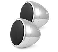 AMPIRE Aufbaulautsprecher QX75-CHR, 7cm, verchromt Paar