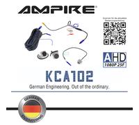 AMPIRE KCA102W Multimount Rückfahrkamera für Auto, Bus, Wohnmobil, LKW, Anhänger