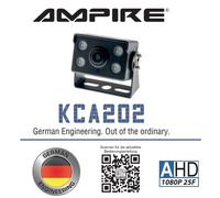 AMPIRE KCA202 Mini Aufbau-Rückfahrkamera für Auto, Bus, Wohnmobil, LKW Anhänger
