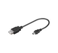 Ampire XUM5-20B - USB-Buchse > Mini-USB 5p. Kabel 20cm