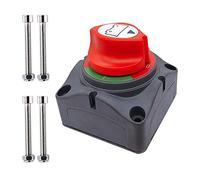 Ampper Batterieschalter, 12-48 V Batterie-Hauptschalter Trennschalter für Auto, Fahrzeug, Wohnmobil und Boot (ein/aus)