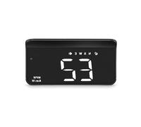 AMROOLOO Car Heads Up Display HUD Windshield Mount Head Up Display Car Window GPS Speedometer Speed Display Suitable for All Cars (1.0) (WHITE)