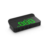 AMROOLOO Car Heads Up Display HUD Windshield Mount Head Up Display Car Window GPS Speedometer Speed Display Suitable for All Cars (1.0) (GREEN)