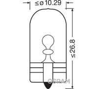 Osram 2845 Original Faltschachtel 5W 24V