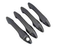 Amxaqjc Auto Außentürgriffs Für Hyundai Für Tucson IX35 2009-2014 Carbon Fiber Gloss Schwarz Chrom Auto Türgriff Abdeckung Schüssel Aufkleber Styling Autotürgriff außen(C-handle 0 button)