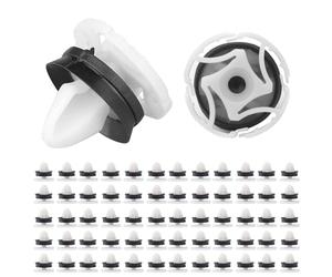Amztour 50 Stück Türverkleidung Polsterung Befestigung Clips, OEM 7703077476,Türverkleidung Befestigungsclips Kompatibel mit Peugeot 308 508 Citroen DS4 Re-Nault Me-Gane 3