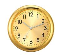 Analoge Autouhr - Analoges Alarmlod, glänzend, wasserdicht, Auto-Ersatz-Kloocks, tragbar, Quarz, Stick auf dem Armaturenbrett der Uhr für Autos