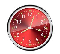 Analoge Autouhr - Analoges Alarmlod, glänzend, wasserdicht, Auto-Ersatz-Kloocks, tragbar, Quarz, Stick auf dem Armaturenbrett der Uhr für Autos