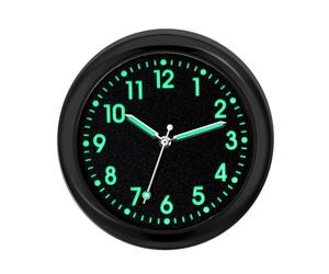 Analoge Autouhr - Analoges Alarmlod, glänzend, wasserdicht, Auto-Ersatz-Kloocks, tragbar, Quarz, Stick auf dem Armaturenbrett der Uhr für Autos