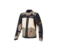 Alpinestars Andes V4 Drystar wasserdichte Motorrad Textiljacke, schwarz-braun, Größe L für Männer