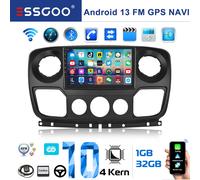 Android 13 Autoradio 32G NAVI BT Für Opel Movano B Renault Master 3 Nissan NV400