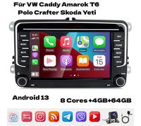 Android 13 Autoradio Carplay GPS Navi VW Caddy Amarok T6 Polo Crafter Skoda Yeti