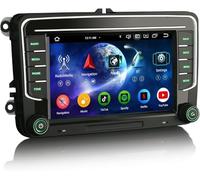 Android 14 4GB+64GB 8-Kern Autoradio GPS Navi für VW Passat B6 Golf 5 Golf 6 Touran Skoda Seat Tiguan Jetta T5 7 Zoll Touchscreen Unterstützt CarPlay Android Auto DAB+ WiFi 4G FM Bluetooth 5.0 A2DP