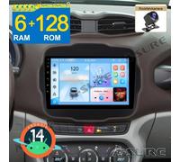 Android 14 6+128G 8Core Autoradio Für Jeep Renegade GPS Navi WIFI RDS FM SWC Kam