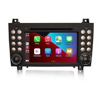 Android 14 Autoradio 8-Kern 4GB RAM+64GB ROM für Mercedes-Benz SLK Klasse R171 SLK200 SLK280 Unterstützt GPS-Navi Carplay Android Auto DSP Bluetooth A2DP DVB-T/T2 WiFi 4G DAB+