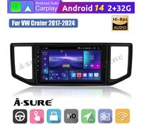 Android 14 AutoRadio Apple CarPlay BT WiFi SWC GPS Navi Für VW Crafter 2017-2024