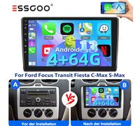 Android 14 Autoradio Für Ford Focus Transit MK7 S-Max 4+64G Carplay GPS Navi RDS