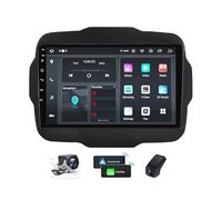 Android 14 Autoradio für Jeep Renegade 2016-2020, 9,5 Zoll 2K Touchscreen 2din Autoradio mit Carplay Android Auto Lenkradsteuerung GPS HiFi DSP FM/RDS Bluetooth+Rückfahrkamera DVR(M160CP)