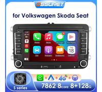 Android 14 Autoradio für VW POLO GOLF 5 6 Plus PASSAT B6 JETTA TIGUAN TOURAN SHARAN SCIROCCO CADDY Seat Carplay Audio Stereo GPS B Rückfahrkamera