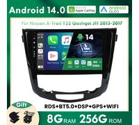 Android 14 Autoradio Stereo Carplay Für Nissan Qashqai II J11 X-Trail T32 13-17