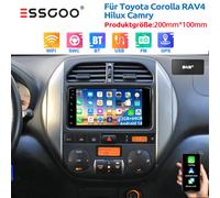 Android 14 Carplay Autoradio 64G DAB+ Für Toyota Corolla RAV4 Hilux GPS NAVI SWC