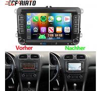 Android 15 2G+64GB Autoradio Carplay GPS Navi SWC für VW T6 Transporter Multivan