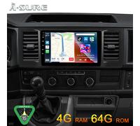 Android 15 4+64G Autoradio Bluetooth 5.4 GPS Navi für VW T6 Transporter Multivan
