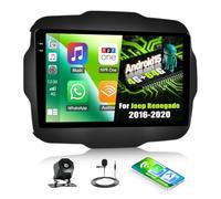 Android 15, 4G+64G GOHHDL Autoradio Navi für Jeep Renegade 2016-2020 mit Wireless Carplay Android Auto, 9 Zoll Auto Bildschirm 2Din mit GPS Navi WLAN Bluetooth FM/RDS Radio EQ SWC Rückfahrkamera&Mic