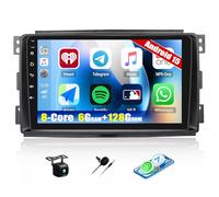 Android 15, 6G+128G 8-Kern GOHHDL Autoradio für Mercedes Benz Smart Fortwo 451 2005-2010 Carplay Android Auto, 9 Zoll Bildschirm 2Din mit BT GPS Navi WiFi FM/RDS HiFi EQ DSP SWC Rückfahrkamera&MIC