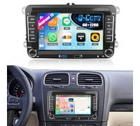 Android 15, 6G+128G 8Core GOHHDL Autoradio 2Din mit Navi für VW Golf 5 6 Passat Polo Tiguan, 7 Zoll Bildschirm Touch Display Auto Radio mit GPS WiFi Bluetooth FM/RDS Radio EQ SWC Rückfahrkamera&MIC