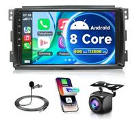 Android 15 8 Core 6+128G 9 Zoll Autoradio für Benz Smart Fortwo 451 2005-2010,Car Radio 2 DIN Avec Wireless Carplay Android Auto GPS Navigation Bluetooth WLAN FM/RDS SWC Rückfahrkamera