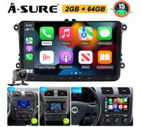 Android 15 Autoradio Carplay Navi Kam für VW Golf 5 6 Plus Touran Polo Passat
