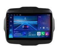 Android 15 Autoradio-Video-Multimedia-Player, 9-Zoll-Touchscreen-Radio für Jeep Renegade 2014-2018 Plug-and-Play-Autozubehör mit Bluetooth und Navigation und,HM606