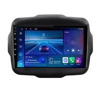 Android 15 Autoradio-Video-Multimedia-Player, 9-Zoll-Touchscreen-Radio für Jeep Renegade 2016-2020 Plug-and-Play-Autozubehör mit Bluetooth und Navigation und,HM604